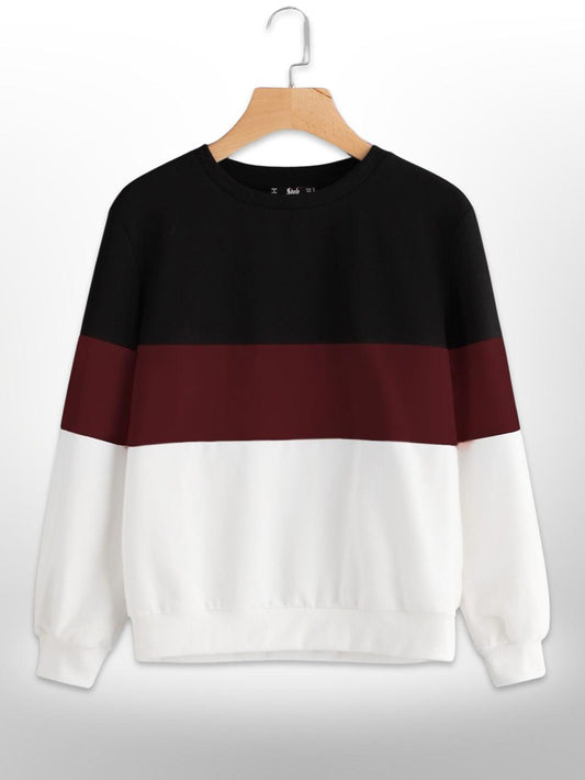 MAROON BLOCK SWEATSHIRT