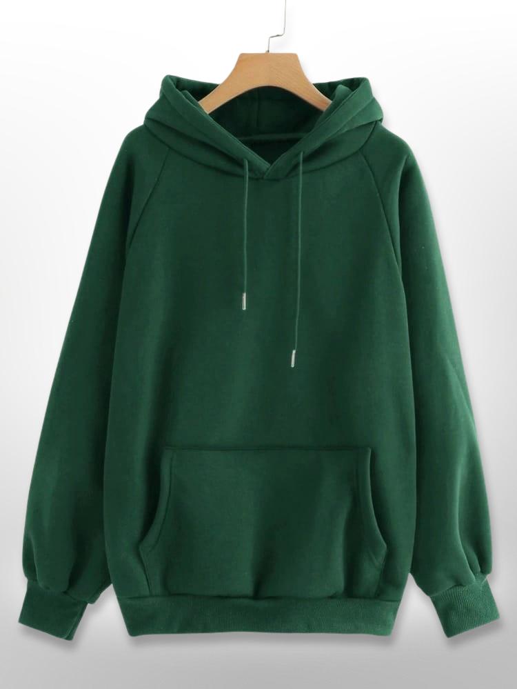 BASIC BOTTLE GREEN HOODIE