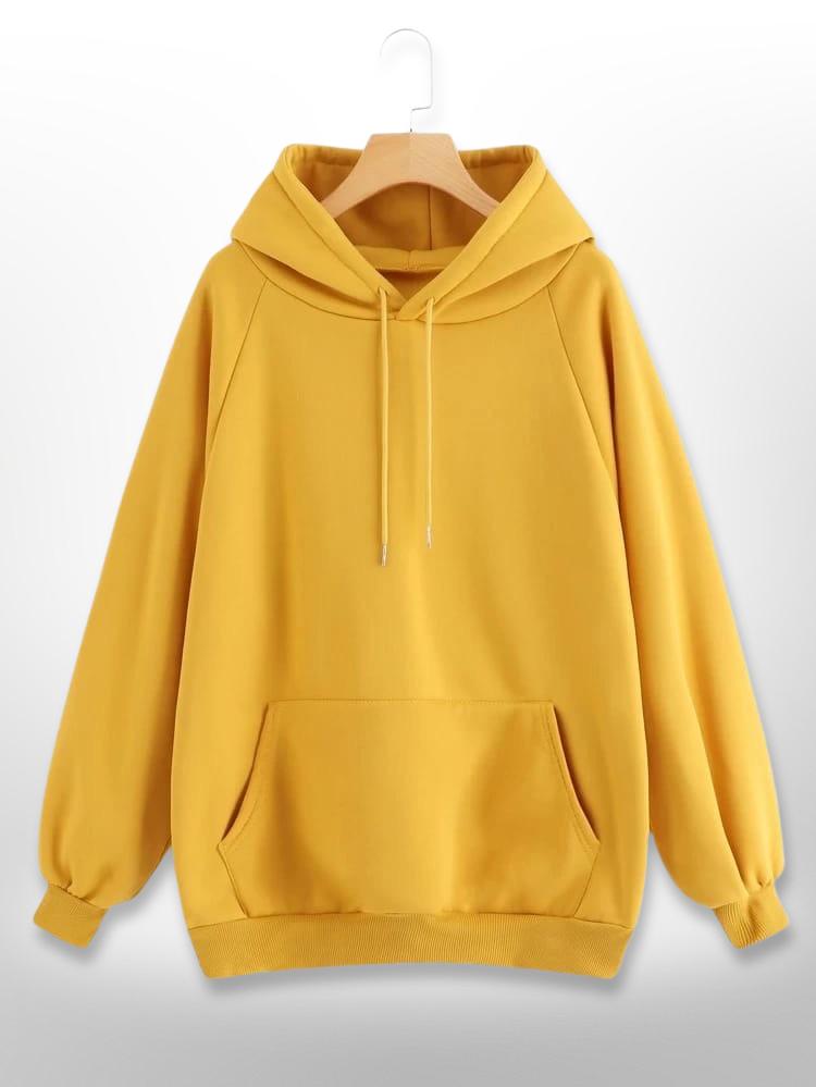 BASIC MUSTARD HOODIE