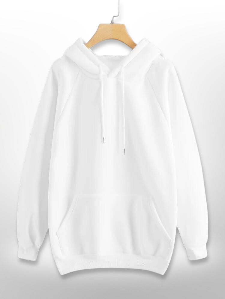 BASIC WHITE HOODIE